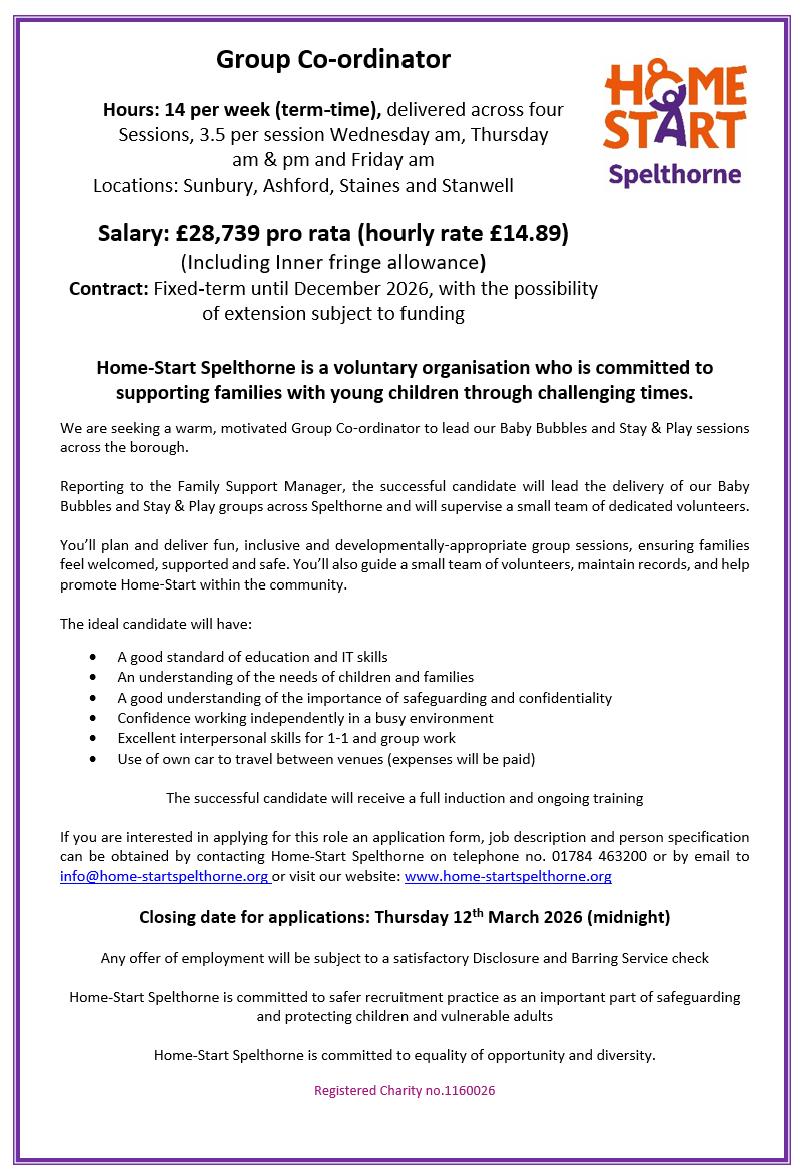 We’re Recruiting: Group Co-ordinator